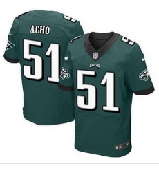 NEW Philadelphia Eagles #51 Emmanuel Acho Midnight Green Team Color Mens Stitched NFL Elite Jersey