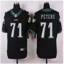 NEW Philadelphia Eagles #71 Jason Peters Black Alternate Mens Stitched NFL New Elite Jersey