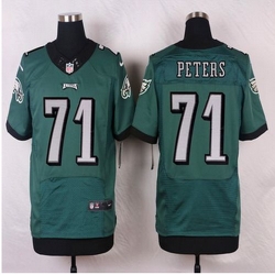 NEW Philadelphia Eagles #71 Jason Peters Midnight Green Team Color Mens Stitched NFL Elite jersey