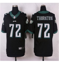 NEW Philadelphia Eagles #72 Cedric Thornton Black Alternate Mens Stitched NFL New Elite jersey