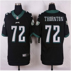 NEW Philadelphia Eagles #72 Cedric Thornton Black Alternate Mens Stitched NFL New Elite jersey