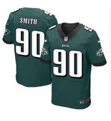 NEW Philadelphia Eagles #90 Marcus Smith Midnight Green Team Color Mens Stitched NFL Elite Jersey