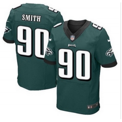 NEW Philadelphia Eagles #90 Marcus Smith Midnight Green Team Color Mens Stitched NFL Elite Jersey
