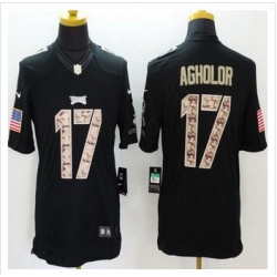 New Philadelphia Eagles #17 Nelson Agholor Black Men's Stitched NFL Limited Salute to Service Jersey
