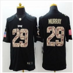 New Philadelphia Eagles #29 DeMarco Murray Black Men Stitched NFL Limited Salute to Service Jersey