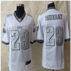 New Philadelphia Eagles #29 DeMarco Murray White Men Stitched NFL Limited Platinum Jersey