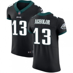Nike Eagles #13 Nelson Agholor Black Alternate Mens Stitched NFL Vapor Untouchable Elite Jersey