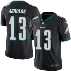 Nike Eagles #13 Nelson Agholor Black Men's Stitched NFL Limited Rush Jersey