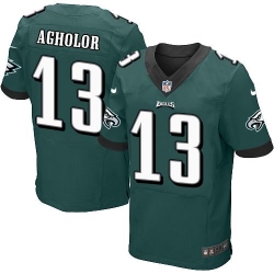 Nike Eagles #13 Nelson Agholor Midnight Green Team Color Men's Stitched NFL New Elite Jersey