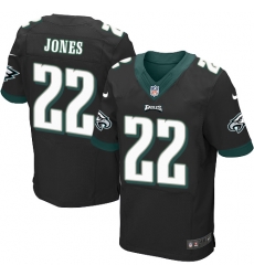 Nike Eagles #22 Sidney Jones Black Alternate Mens Stitched NFL New Elite Jersey