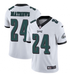 Nike Eagles #24 Ryan Mathews White Mens Stitched NFL Vapor Untouchable Limited Jersey