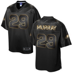 Nike Eagles #29 DeMarco Murray Pro Line Black Gold Collection Mens Stitched NFL Game Jersey