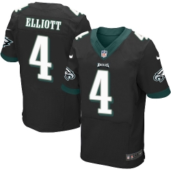 Nike Eagles #4 Jake Elliott Black Alternate Mens Stitched NFL New Elite Jersey