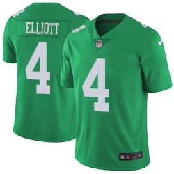 Nike Eagles #4 Jake Elliott Green Mens Stitched NFL Limited Rush Jersey