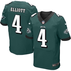 Nike Eagles #4 Jake Elliott Midnight Green Team Color Mens Stitched NFL New Elite Jersey
