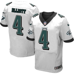 Nike Eagles #4 Jake Elliott White Mens Stitched NFL New Elite Jersey