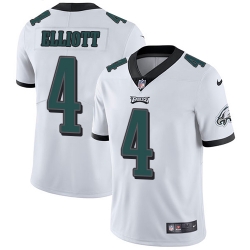 Nike Eagles #4 Jake Elliott White Mens Stitched NFL Vapor Untouchable Limited Jersey