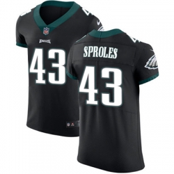 Nike Eagles #43 Darren Sproles Black Alternate Mens Stitched NFL Vapor Untouchable Elite Jersey