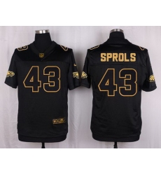 Nike Eagles #43 Darren Sproles Black Mens Stitched NFL Elite Pro Line Gold Collection Jersey