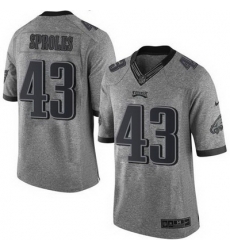 Nike Eagles #43 Darren Sproles Gray Mens Stitched NFL Limited Gridiron Gray Jersey