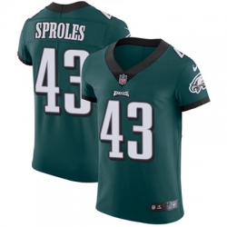 Nike Eagles #43 Darren Sproles Midnight Green Team Color Mens Stitched NFL Vapor Untouchable Elite Jersey