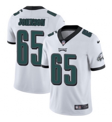 Nike Eagles #65 Lane Johnson White Mens Stitched NFL Vapor Untouchable Limited Jersey