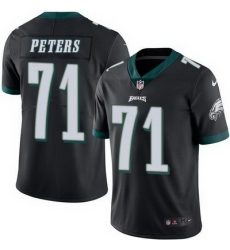 Nike Eagles #71 Jason Peters Black Mens Stitched NFL Limited Rush Jersey