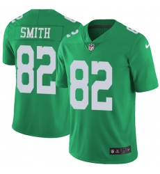 Nike Eagles #82 Torrey Smith Green Mens Stitched NFL Limited Rush Jersey