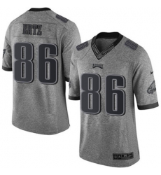 Nike Eagles #86 Zach Ertz Gray Mens Stitched NFL Limited Gridiron Gray Jersey