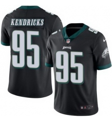 Nike Eagles #95 Mychal Kendricks Black Mens Stitched NFL Limited Rush Jersey