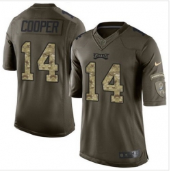 Nike Philadelphia Eagles #14 Riley Cooper Green Men 27s Stitched NFL Limited Salute to Service Jersey