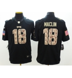 Nike Philadelphia Eagles 18 Jeremy Maclin Black Limited Salute to Service NFL Jersey