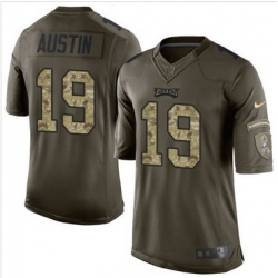 Nike Philadelphia Eagles #19 Miles Austin Green Men 27s Stitched NFL Limited Salute to Service Jersey