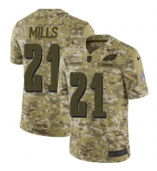 Nike Philadelphia Eagles 21 Jalen Mills Camo Men Stitched NFL Limited 2018 Salute To Service Jersey