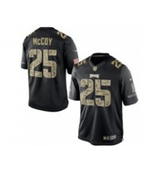 Nike Philadelphia Eagles 25 LeSean McCoy Black Limited Salute To Service NFL Jersey