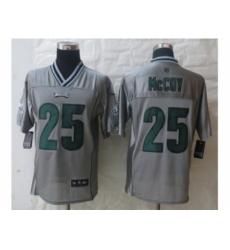 Nike Philadelphia Eagles 25 LeSean McCoy Grey Elite Vapor NFL Jersey