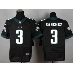 Nike Philadelphia Eagles 3 Mark Sanchez Black Elite NFL Jersey