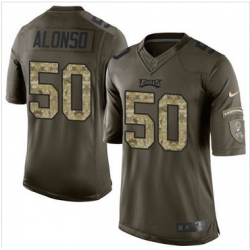 Nike Philadelphia Eagles #50 Kiko Alonso Green Men 27s Stitched NFL Limited Salute to Service Jersey