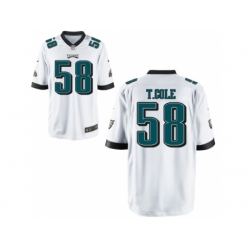 Nike Philadelphia Eagles 58 Trent Cole White Game NFL Jersey