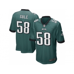Nike Philadelphia Eagles 58 Trent Cole green Game NFL Jersey