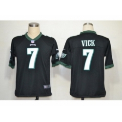Nike Philadelphia Eagles 7 Michael Vick Black Game NFL Jersey
