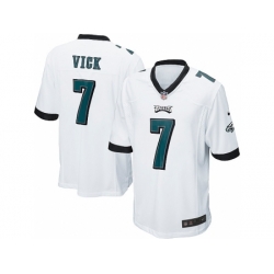 Nike Philadelphia Eagles 7 Michael Vick White Game NFL Jersey