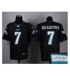 Nike Philadelphia Eagles 7 Sam Bradford black Elite Signature Jersey