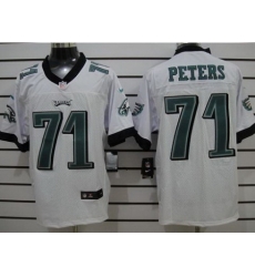 Nike Philadelphia Eagles 71 Jason Peters White Elite Nike NFL Jersey