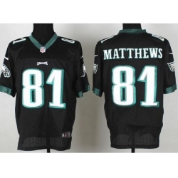 Nike Philadelphia Eagles 81 Jordan Matthews Black Elite NFL Jersey
