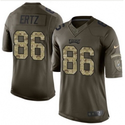 Nike Philadelphia Eagles #86 Zach Ertz Green Men 27s Stitched NFL Limited Salute to Service Jersey