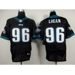 Nike Philadelphia Eagles 96 Bennie Logan Black Elite NFL Jersey
