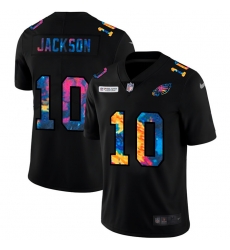 Philadelphia Eagles 10 Desean Jackson Men Nike Multi Color Black 2020 NFL Crucial Catch Vapor Untouchable Limited Jersey