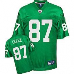 Philadelphia Eagles 1960 87 Brent Celek Throwback Team Color green Jersey 50TH patch