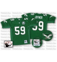 Philadelphia Eagles 59 Joyner Green Throwback Jersey